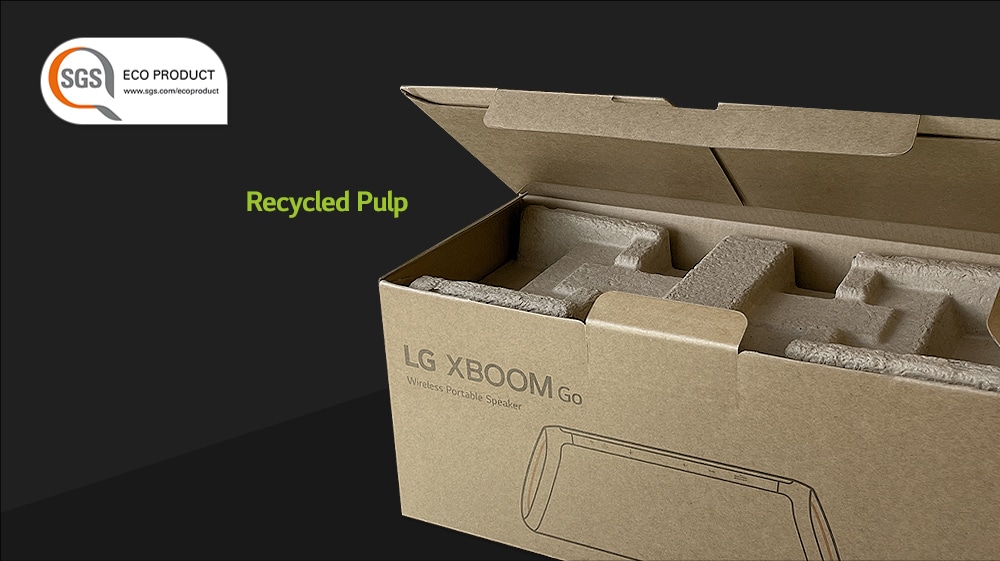 Verpackungskarton des LG XBOOM Go.