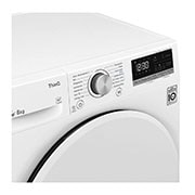 LG Trockner (8 kg, EEK A++) mit Dual Inverter Wärmepumpentechnologie & selbstreinigendem Kondensator I V3RT8N, V3RT8N