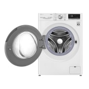 LG Waschmaschine Weiß (9 kg, 1.600 U./Min., EEK A) mit AI DD®, ThinQ® & TurboWash®360° | F6WV709P1, F6WV709P1