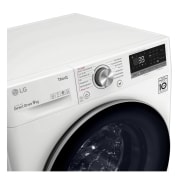 LG Waschmaschine Weiß (9 kg, 1.600 U./Min., EEK A) mit AI DD®, ThinQ® & TurboWash®360° | F6WV709P1, F6WV709P1